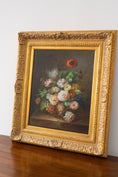 Load image into Gallery viewer, Large Framed Original Floral Painting on Canvas

