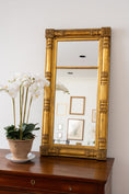 Load image into Gallery viewer, Antique Federal Carved Giltwood Two Panel Mirror
