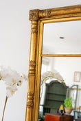 Load image into Gallery viewer, Antique Federal Carved Giltwood Two Panel Mirror
