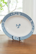 Load image into Gallery viewer, English Blue + White Oval Platter
