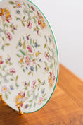 Load image into Gallery viewer, Haddon Hall Green Rimmed Large Bone China Plate
