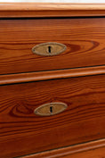Load image into Gallery viewer, 19th Century European Stained Pine Large 4-Drawer Dresser with Double Pulls

