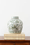 Load image into Gallery viewer, Green Ginger Jar | Duck + Waterlily
