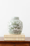 Load image into Gallery viewer, Green Ginger Jar | Duck + Waterlily
