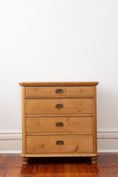 Load image into Gallery viewer, European 19th Century Pine 4-Drawer Chest
