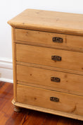 Load image into Gallery viewer, European 19th Century Pine 4-Drawer Chest
