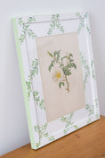 Load image into Gallery viewer, Bespoke Botanical | Antique Botanical Book Plate of White Roses in Hand Painted Frame

