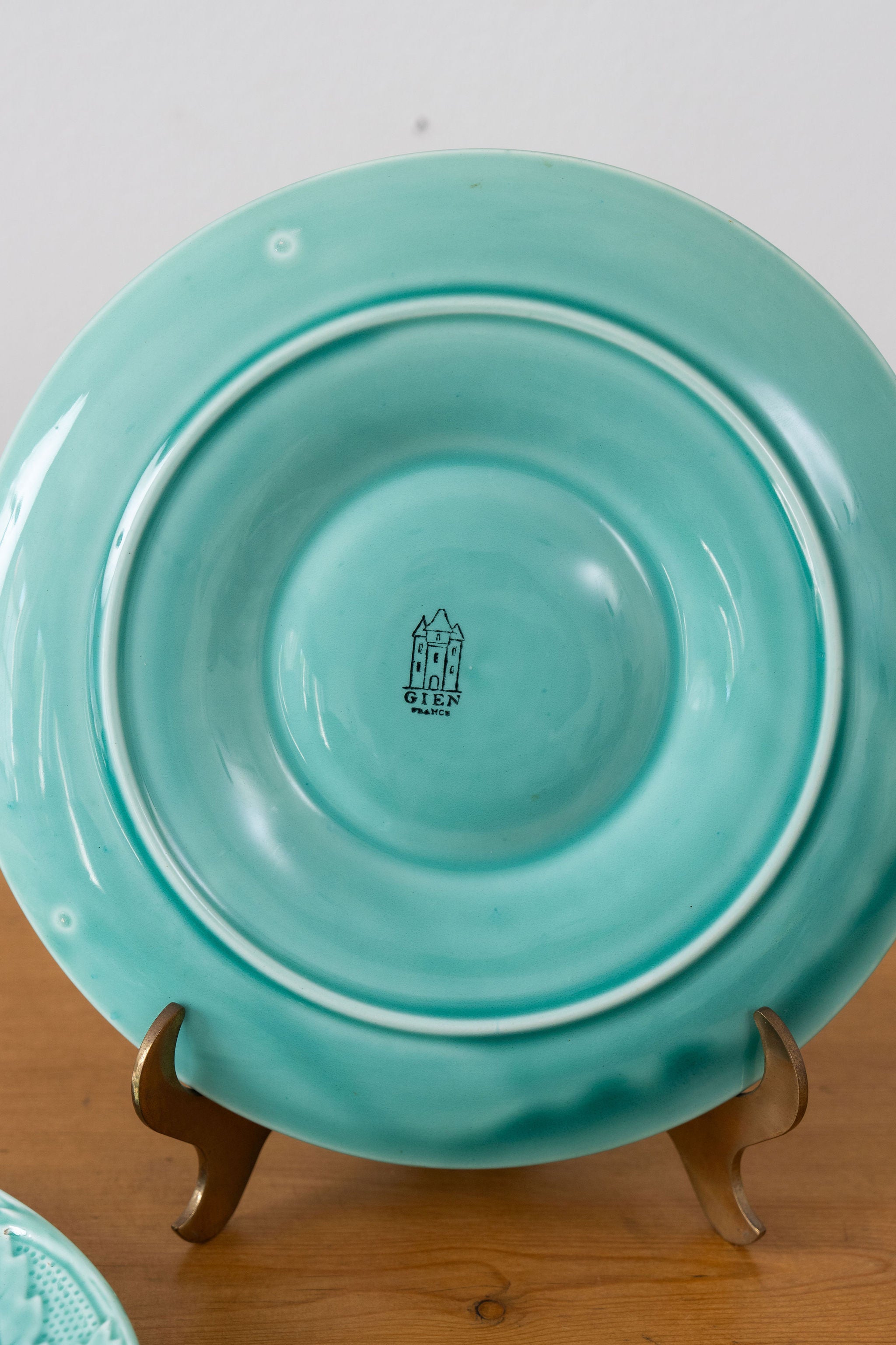 Vintage French Majolica Seafoam Artichoke Plate – FOUND