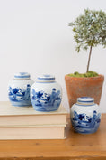 Load image into Gallery viewer, Petite Ginger Jar with Asian Scene
