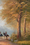 Load image into Gallery viewer, Framed Hunt Scene Original Painting on Canvas
