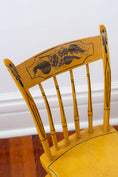 Load image into Gallery viewer, Antique Mustard Hitchcock Style Chair
