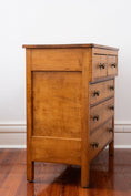 Load image into Gallery viewer, Antique Tiger + Birdseye Maple 5-Drawer Chest
