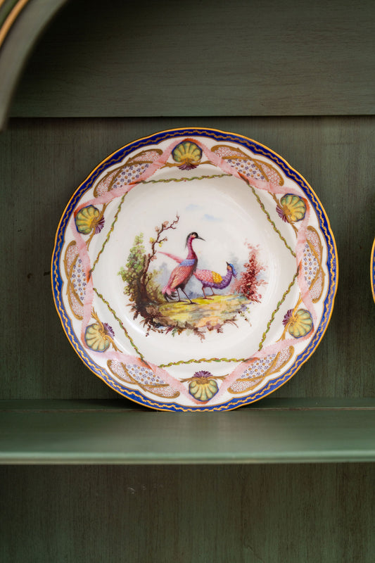 PAIR of 18th Century French Sèvres Hand Painted Bowls