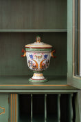 Load image into Gallery viewer, Hand Painted Ceramic Urn With Lid
