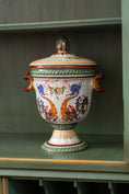 Load image into Gallery viewer, Hand Painted Ceramic Urn With Lid
