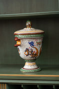Load image into Gallery viewer, Hand Painted Ceramic Urn With Lid
