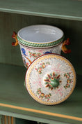 Load image into Gallery viewer, Hand Painted Ceramic Urn With Lid
