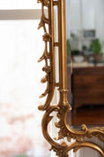 Load image into Gallery viewer, Vintage Beveled Mirror with Gold Chinese Pagoda Frame
