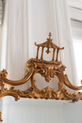 Load image into Gallery viewer, Vintage Beveled Mirror with Gold Chinese Pagoda Frame
