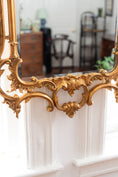 Load image into Gallery viewer, Vintage Beveled Mirror with Gold Chinese Pagoda Frame
