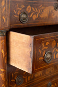 Load image into Gallery viewer, Antique Dutch Marquetry Chest Drawers Tall Boy Inlay (c. 1820)
