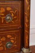Load image into Gallery viewer, Antique Dutch Marquetry Chest Drawers Tall Boy Inlay (c. 1820)
