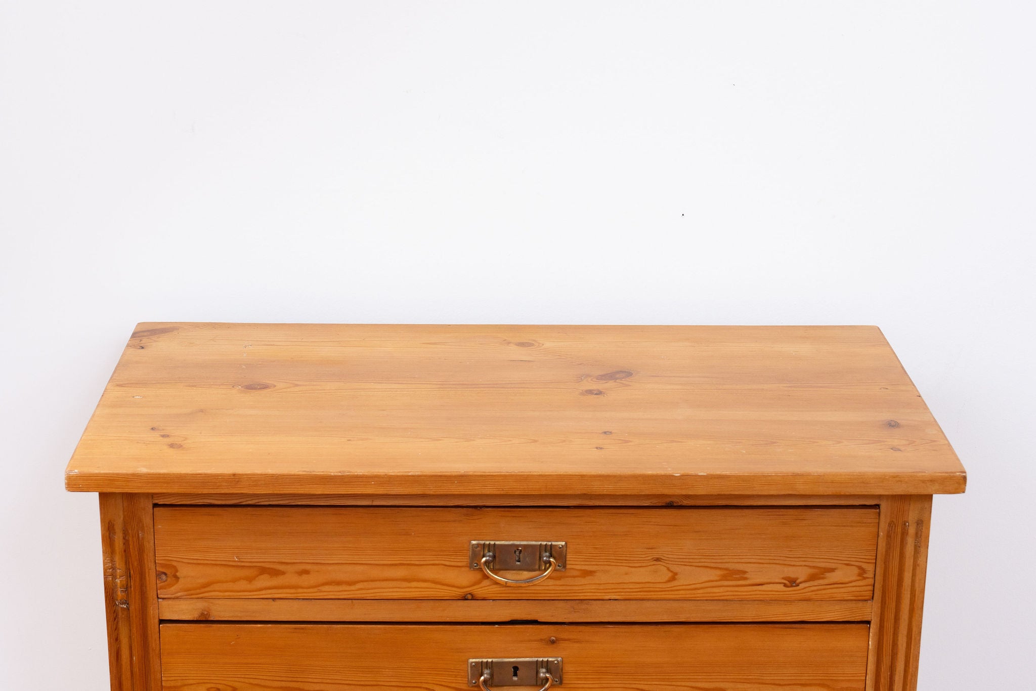 19th Century European Pine 4- Drawer Chest