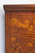 Load image into Gallery viewer, Antique Dutch Marquetry Chest Drawers Tall Boy Inlay (c. 1820)
