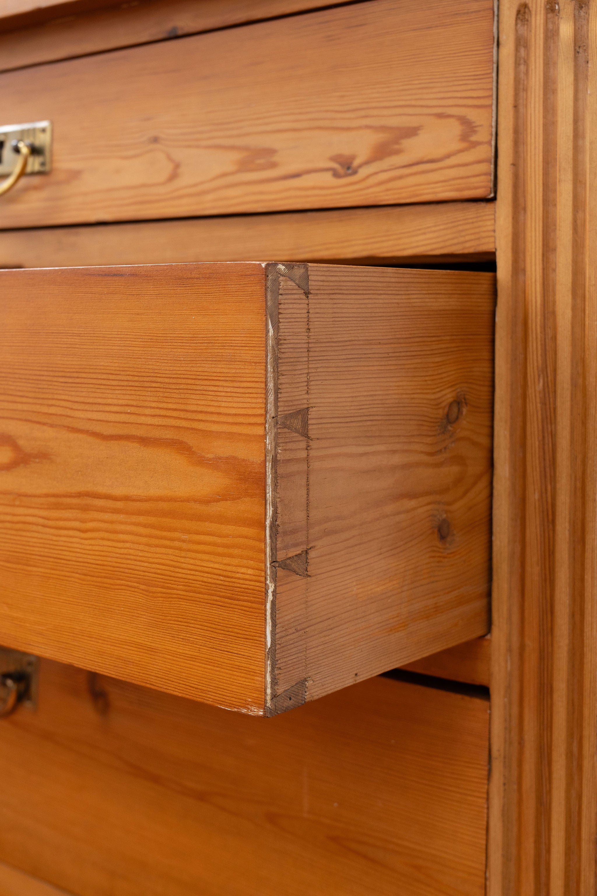 19th Century European Pine 4- Drawer Chest