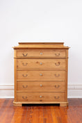 Load image into Gallery viewer, 19th Century European Pine 5-Drawer Dresser with Lift Top
