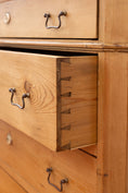 Load image into Gallery viewer, 19th Century European Pine 5-Drawer Dresser with Lift Top
