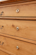 Load image into Gallery viewer, 19th Century European Pine 5-Drawer Dresser with Lift Top
