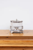 Load image into Gallery viewer, English Silverplate & Cut Crystal Biscuit Jar
