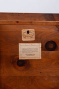 Load image into Gallery viewer, Pine + Cherry Bench or Settee with Carved Back | by Stickley c. 1920
