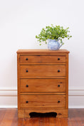 Load image into Gallery viewer, 19th Century European Pine Petite 4-Drawer Chest with Black Knobs
