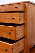 Load image into Gallery viewer, 19th Century European Pine Petite 4-Drawer Chest with Black Knobs
