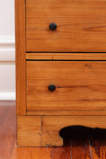 Load image into Gallery viewer, 19th Century European Pine Petite 4-Drawer Chest with Black Knobs
