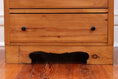 Load image into Gallery viewer, 19th Century European Pine Petite 4-Drawer Chest with Black Knobs
