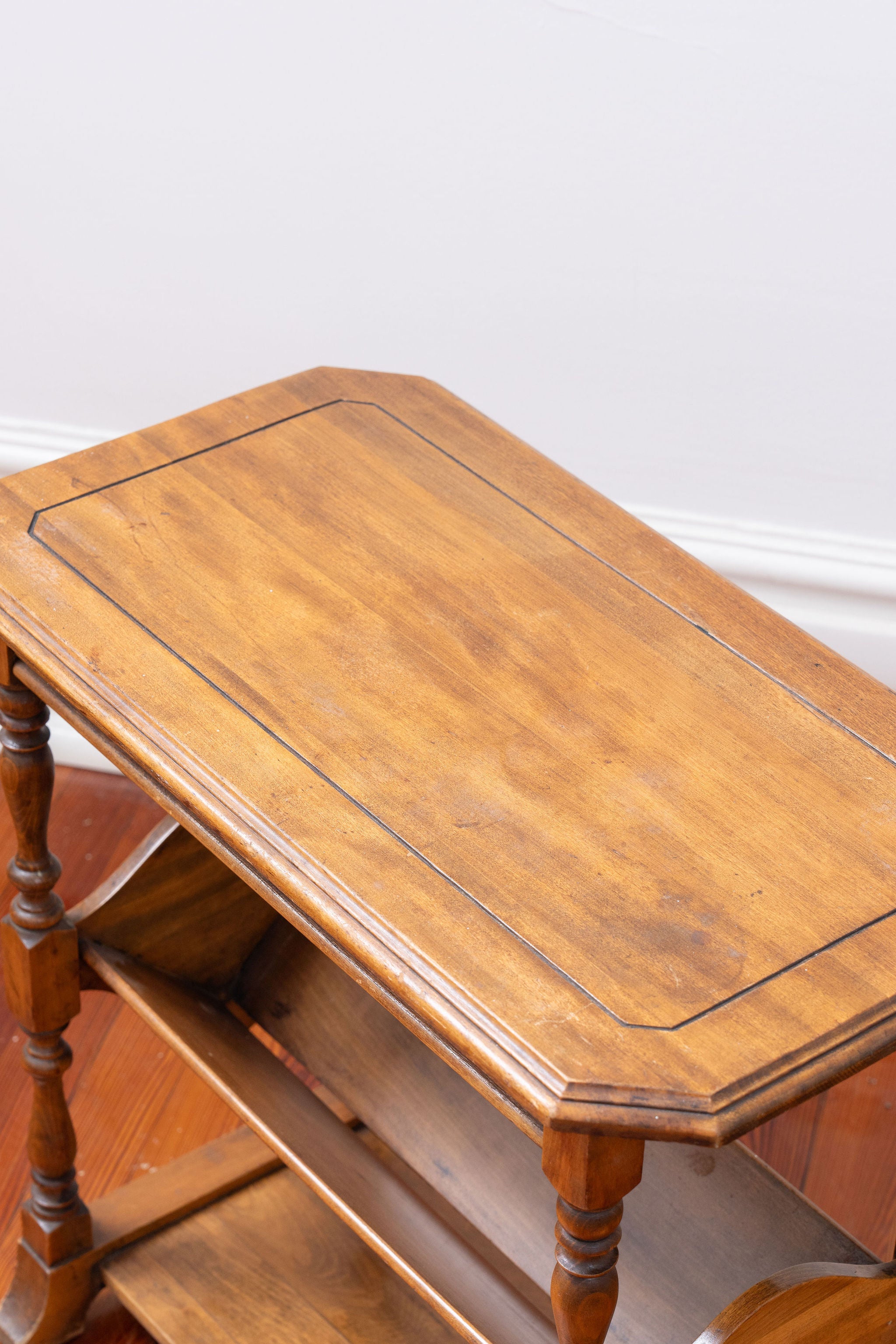 3 Tier Vintage Book Trough Side Table