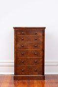 Load image into Gallery viewer, Victorian Walnut Wellington Chest (circa 1845-1870) | English Maker Toplis & Son
