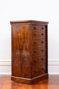 Load image into Gallery viewer, Victorian Walnut Wellington Chest (circa 1845-1870) | English Maker Toplis & Son
