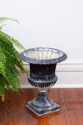 Load image into Gallery viewer, Vintage Patina Cast-Aluminum Planters (PAIR)
