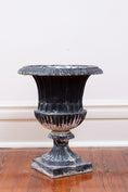 Load image into Gallery viewer, Vintage Patina Cast-Aluminum Planters (PAIR)
