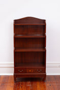 Load image into Gallery viewer, Vintage English Mahogany Waterfall Bookcase
