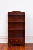 Load image into Gallery viewer, Vintage English Mahogany Waterfall Bookcase
