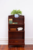 Load image into Gallery viewer, Vintage English Mahogany Waterfall Bookcase
