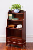 Load image into Gallery viewer, Vintage English Mahogany Waterfall Bookcase
