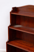 Load image into Gallery viewer, Vintage English Mahogany Waterfall Bookcase
