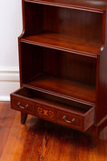 Load image into Gallery viewer, Vintage English Mahogany Waterfall Bookcase
