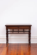 Load image into Gallery viewer, Antique English Card Table on Casters
